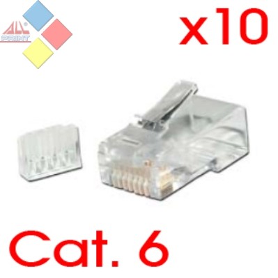 Roseta de Superficie RJ45 Cat.6 Cablexpert Doble